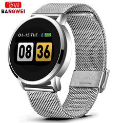 2019 New Smart health watch Men Heart rate monitor Blood pressure wristband Pedometer fitness watch Sports mode watch+box