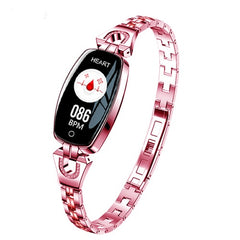 SCOMAS Fashion Women Smart Watch 0.96" OLED Heart Rate Blood Pressure Monitor Pedometer Fitness Tracker Waterproof Smartwatch