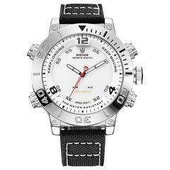 WEIDE watch luxury brand quartz watch sport digital nylong dress watch fashion casual water resistant black alarm clock relogio