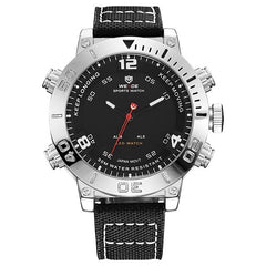WEIDE watch luxury brand quartz watch sport digital nylong dress watch fashion casual water resistant black alarm clock relogio