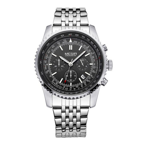 MEGIR Quartz Watch Men Military Sport Chronograph Luminous Clock Mens Watches Top Brand Luxury Wristwatch relogio masculino