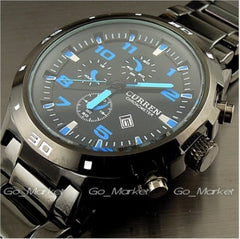 Curren Brand fashion clock stainless steel Military Man Casual Sport Quartz watch waterproof reloj relogio masculino Male