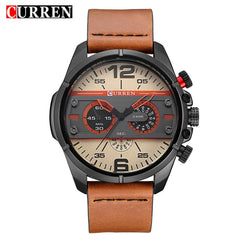 2019 CURREN New Watches Men Luxury Brand Army Military Watch Male Leather Sports Quartz Wristwatches Relogio Masculino 8259