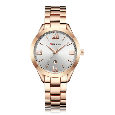 CURREN Women Watches Top Brand Luxury Gold Ladies Watch Stainless Steel Band Classic Bracelet Female Clock Relogio Feminino 9007