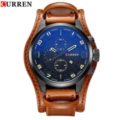 CURREN Mens Watches Top Brand Luxury Leather Analog Quartz Men Watch Military Sport Male Waterproof Wristwatch relogio masculino