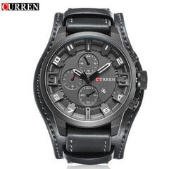 CURREN Mens Watches Top Brand Luxury Leather Analog Quartz Men Watch Military Sport Male Waterproof Wristwatch relogio masculino