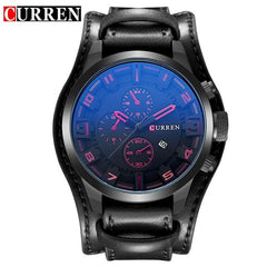 CURREN Mens Watches Top Brand Luxury Leather Analog Quartz Men Watch Military Sport Male Waterproof Wristwatch relogio masculino