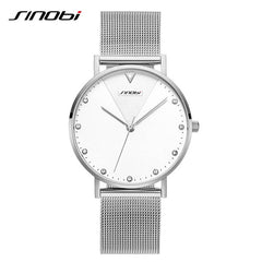 SINOBI Fashion Women's Diamond Wrist Watches Gold Watchband Top Luxury Brand Girl Crystal Quartz Clock Ladies watch Dropshipping