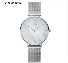 SINOBI Fashion Women's Diamond Wrist Watches Gold Watchband Top Luxury Brand Girl Crystal Quartz Clock Ladies watch Dropshipping