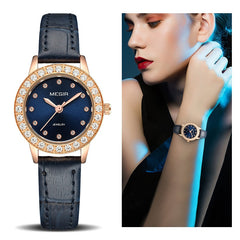 Women Luxury Watch Reloj Mujer 2019 MEGIR Twinkly Small Women Watches Rose Gold Free Shipping Damen Uhren Montres Femme Dropship