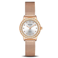 Women Luxury Watch Reloj Mujer 2019 MEGIR Twinkly Small Women Watches Rose Gold Free Shipping Damen Uhren Montres Femme Dropship