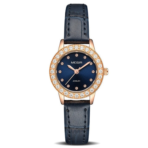 Women Luxury Watch Reloj Mujer 2019 MEGIR Twinkly Small Women Watches Rose Gold Free Shipping Damen Uhren Montres Femme Dropship