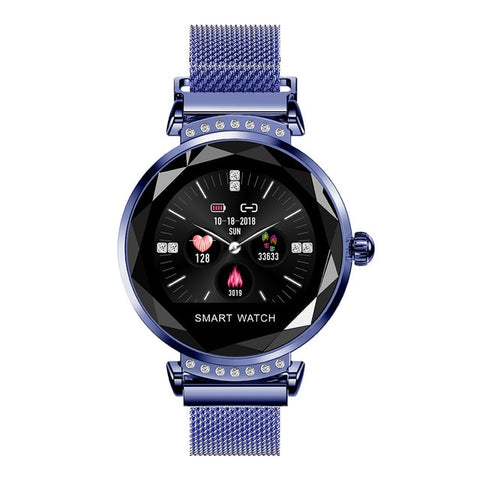 Rundoing H2 Smart watch Waterproof Women ladies fashion Smartwatch Heart rate monitor Fitness Tracker For android and IOS