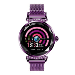Rundoing H2 Smart watch Waterproof Women ladies fashion Smartwatch Heart rate monitor Fitness Tracker For android and IOS