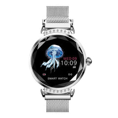 Rundoing H2 Smart watch Waterproof Women ladies fashion Smartwatch Heart rate monitor Fitness Tracker For android and IOS