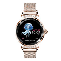 Rundoing H2 Smart watch Waterproof Women ladies fashion Smartwatch Heart rate monitor Fitness Tracker For android and IOS