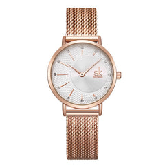 SHENGKE SK Women Watch Top Brand Luxury 2019 Rose Gold Women Bracelet Watch For Ladies Wrist Watch Montre Femme Relogio Feminino