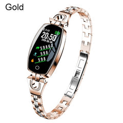 SCOMAS Fashion Women Smart Watch 0.96" OLED Heart Rate Blood Pressure Monitor Pedometer Fitness Tracker Waterproof Smartwatch