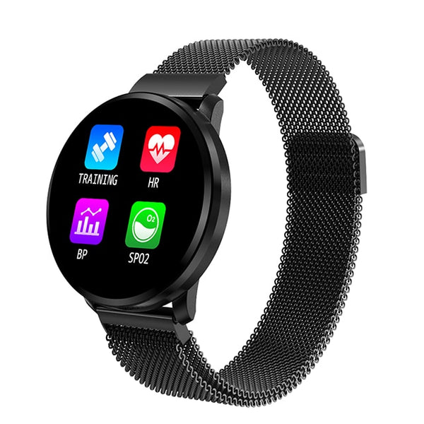 2019 Smart Watch Women Waterproof IP67 Blood Pressure Sport Smartwatch Heart Rate Smart Bracelet for Android Apple IOS